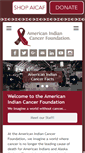 Mobile Screenshot of americanindiancancer.org