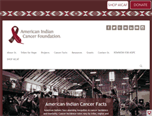 Tablet Screenshot of americanindiancancer.org